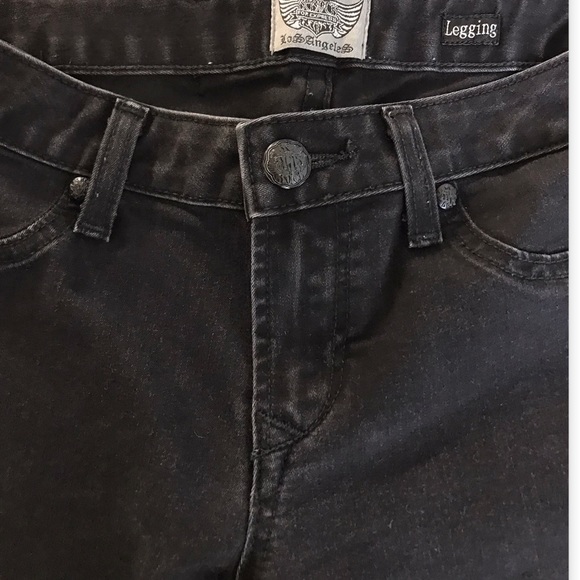 EXPRESS Moto Legging Jewel Thigh Zip Back pocket - Picture 7 of 13